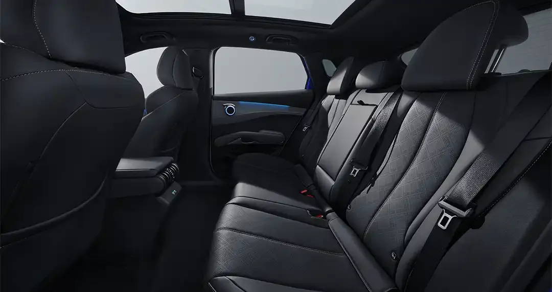 YUAN PLUS AWD — Espaço traseiro